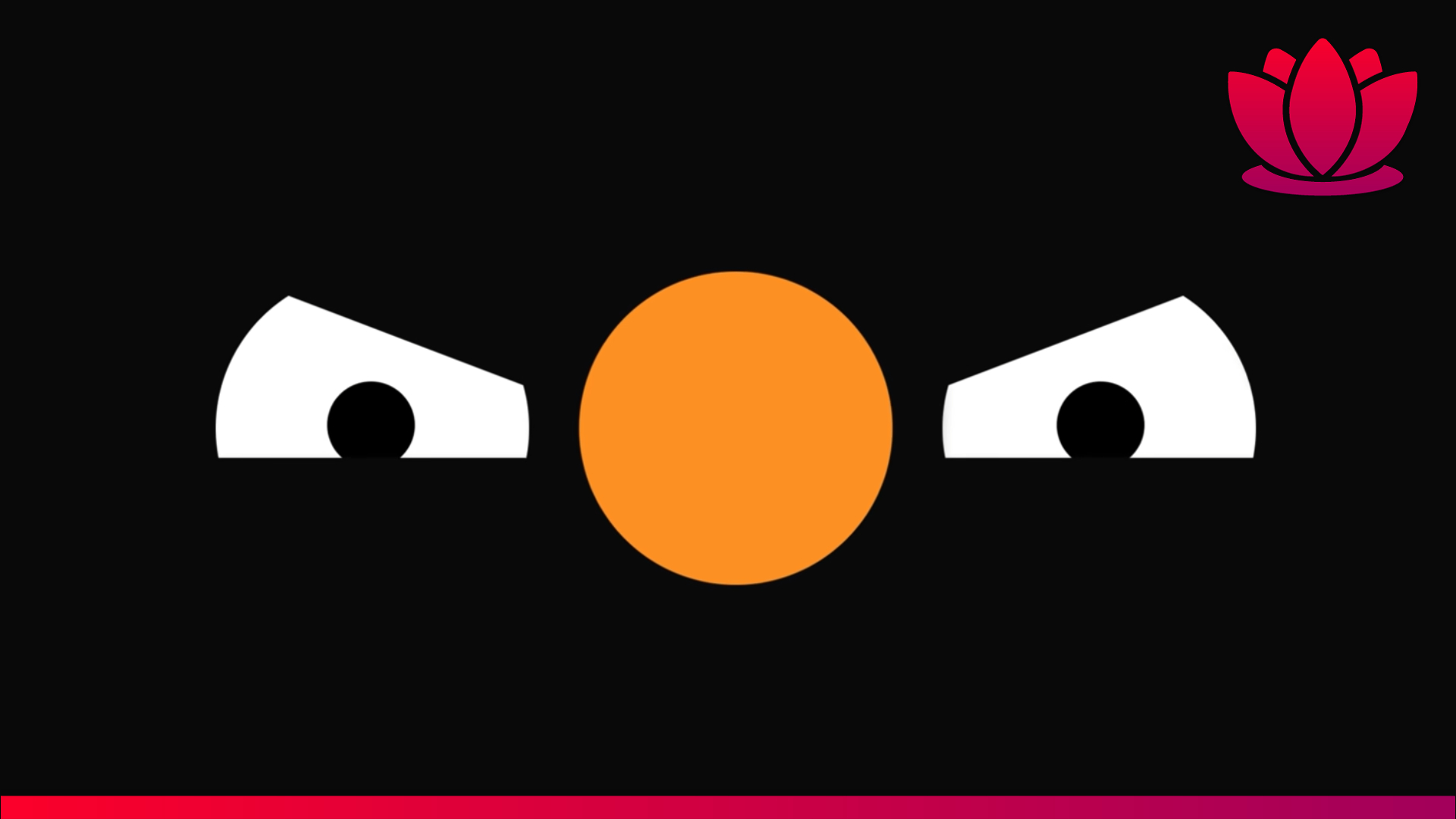 Cursed Words eye logo on a dark screen.