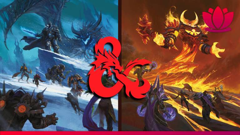 Dungeons and Dragons imagery and World of Warcraft concept art.