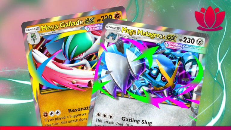 Pokémon TCG Pocket cards on a colourful background with a lightning effect.