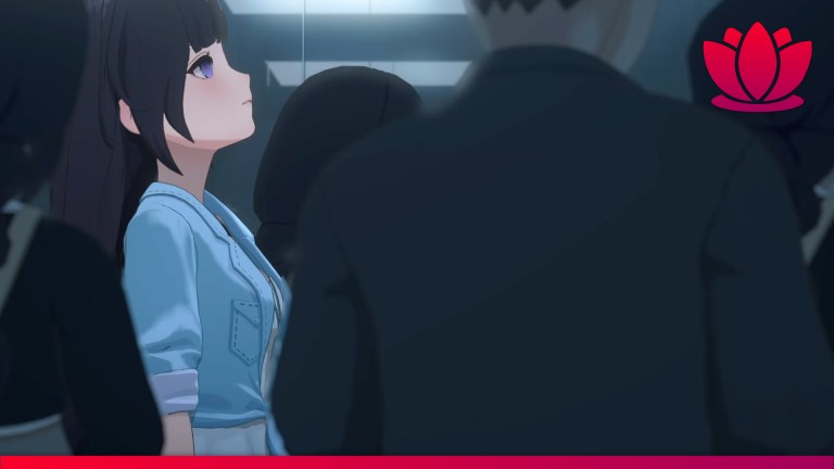 Starsand Island gameplay screenshot showing a character in blue on a train.