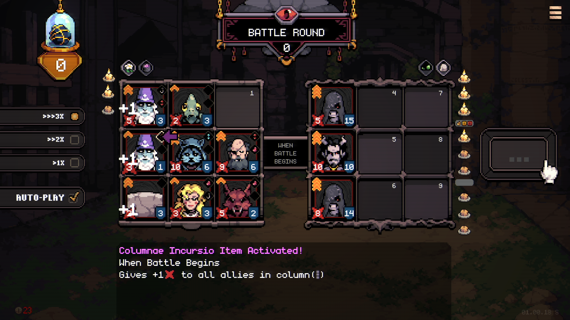 Order Automatica screenshot showing a mid game combat encounter.