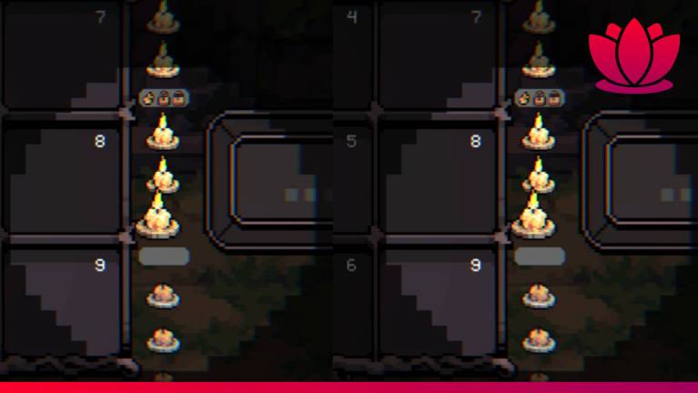 Order Automatica duplicated mobile screen game loss with candles.