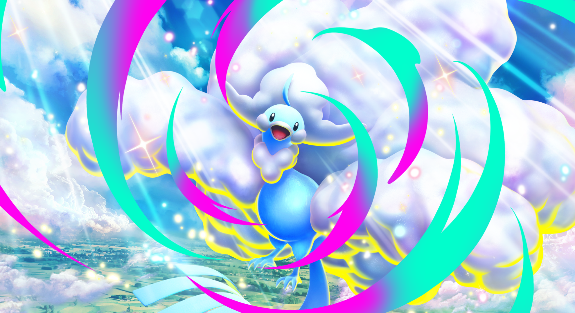 Pokémon TCG Pocket key art showing Mega Altaria.