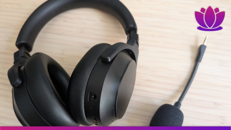Razer Barracuda Pro v2 headset shown on a desk with mic separated.