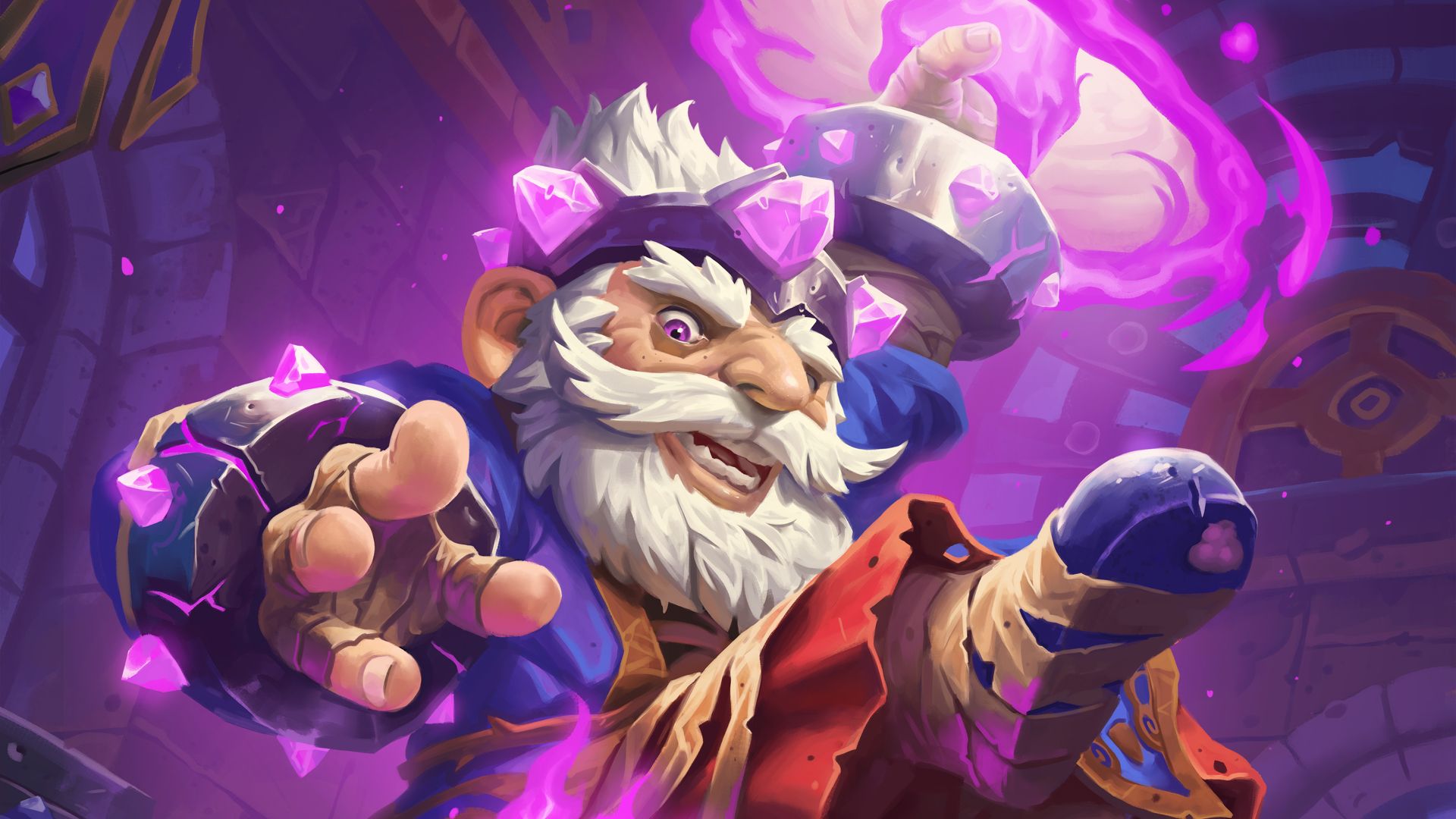 World of Warcraft key art showing a mage casting a spell with purple magic.