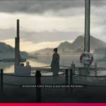 Silver Pines gameplay screenshot showing Walker looking out over the water at Silver Pines.